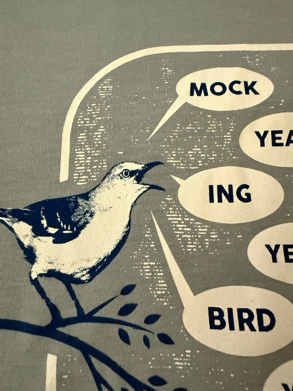 Women’s Short Sleeve Mockingbird Graphic Tee - State Bird of Tennessee - Picture 4 of 9